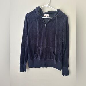 Pink Rose Navy Zip-Up Jacket‎